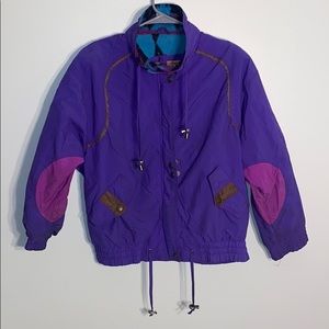 River Edge Size Large Long Sleeve Cozy WindBreaker Cotton Interior 2 Pockets